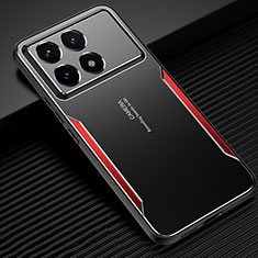 Coque Luxe Aluminum Metal Housse et Bumper Silicone Etui PB2 pour Xiaomi Redmi K70 5G Rouge