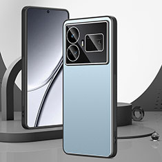 Coque Luxe Aluminum Metal Housse et Bumper Silicone Etui pour Realme GT Neo6 5G Bleu