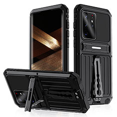 Coque Luxe Aluminum Metal Housse Etui 360 Degres LK2 pour Samsung Galaxy S24 Ultra 5G Noir