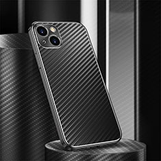 Coque Luxe Aluminum Metal Housse Etui 360 Degres M01 pour Apple iPhone 15 Noir