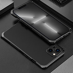 Coque Luxe Aluminum Metal Housse Etui 360 Degres pour Apple iPhone 13 Mini Noir