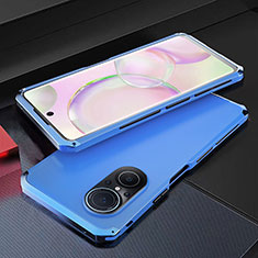 Coque Luxe Aluminum Metal Housse Etui 360 Degres pour Huawei Nova 9 SE Bleu