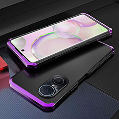 Coque Luxe Aluminum Metal Housse Etui 360 Degres pour Huawei Nova 9 SE Violet