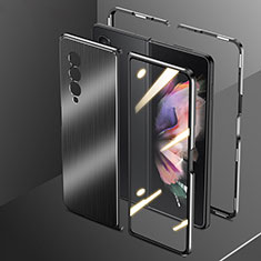 Coque Luxe Aluminum Metal Housse Etui 360 Degres pour Samsung Galaxy Z Fold4 5G Noir