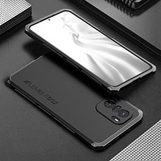 Coque Luxe Aluminum Metal Housse Etui 360 Degres pour Xiaomi Mi 11i 5G Noir