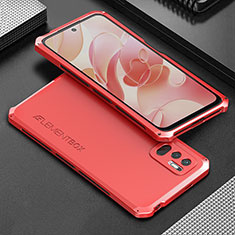 Coque Luxe Aluminum Metal Housse Etui 360 Degres pour Xiaomi Redmi Note 10 JE 5G Rouge