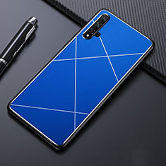 Coque Luxe Aluminum Metal Housse Etui M01 pour Huawei Nova 5 Bleu