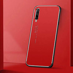 Coque Luxe Aluminum Metal Housse Etui M01 pour Huawei P Smart Pro (2019) Rouge