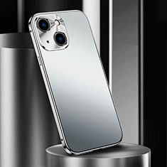 Coque Luxe Aluminum Metal Housse Etui M02 pour Apple iPhone 14 Plus Argent