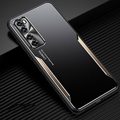 Coque Luxe Aluminum Metal Housse Etui M02 pour Huawei Nova 7 5G Or