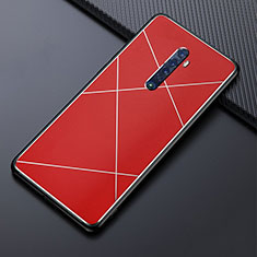 Coque Luxe Aluminum Metal Housse Etui M02 pour Oppo Reno2 Rouge