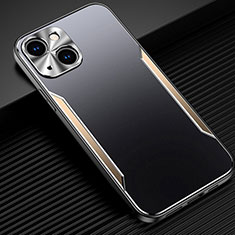 Coque Luxe Aluminum Metal Housse Etui M05 pour Apple iPhone 13 Or