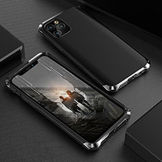 Coque Luxe Aluminum Metal Housse Etui pour Apple iPhone 11 Pro Max Noir