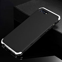 Coque Luxe Aluminum Metal Housse Etui pour Apple iPhone 7 Plus Argent et Noir