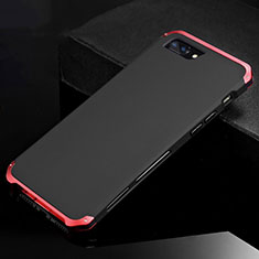 Coque Luxe Aluminum Metal Housse Etui pour Apple iPhone 7 Plus Rouge et Noir