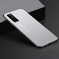 Coque Luxe Aluminum Metal Housse Etui pour Huawei Honor 30 Pro Argent