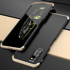 Coque Luxe Aluminum Metal Housse Etui pour Huawei Honor V30 5G Or et Noir