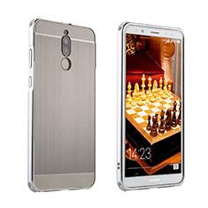 Coque Luxe Aluminum Metal Housse Etui pour Huawei Nova 2i Argent