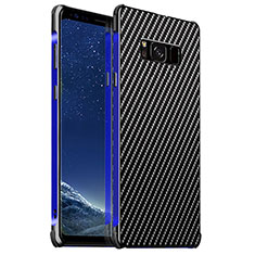 Coque Luxe Aluminum Metal Housse Etui pour Samsung Galaxy S8 Plus Bleu