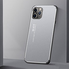 Coque Luxe Aluminum Metal Housse Etui T01 pour Apple iPhone 11 Pro Argent