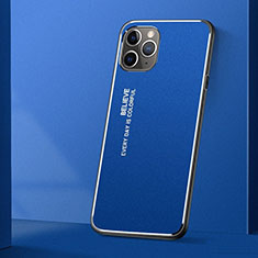 Coque Luxe Aluminum Metal Housse Etui T01 pour Apple iPhone 11 Pro Bleu