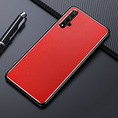 Coque Luxe Aluminum Metal Housse Etui T01 pour Huawei Honor 20S Rouge