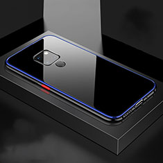 Coque Luxe Aluminum Metal Housse Etui T01 pour Huawei Mate 20 X 5G Bleu et Noir