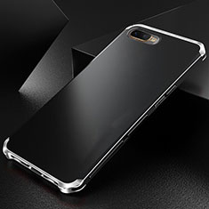 Coque Luxe Aluminum Metal Housse Etui T01 pour Oppo K1 Argent