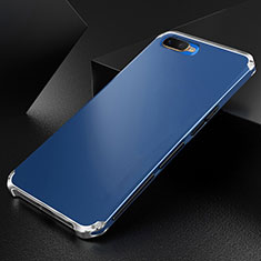 Coque Luxe Aluminum Metal Housse Etui T01 pour Oppo K1 Bleu