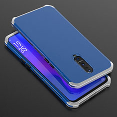 Coque Luxe Aluminum Metal Housse Etui T01 pour Oppo R17 Pro Bleu