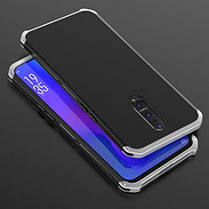 Coque Luxe Aluminum Metal Housse Etui T01 pour Oppo RX17 Pro Argent et Noir