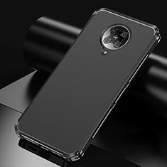 Coque Luxe Aluminum Metal Housse Etui T01 pour Xiaomi Poco F2 Pro Noir
