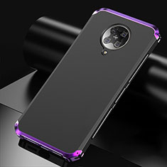 Coque Luxe Aluminum Metal Housse Etui T01 pour Xiaomi Poco F2 Pro Violet