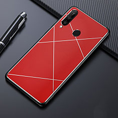 Coque Luxe Aluminum Metal Housse Etui T02 pour Huawei Nova 4e Rouge