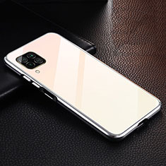 Coque Luxe Aluminum Metal Housse Etui T02 pour Huawei Nova 6 SE Argent