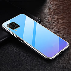 Coque Luxe Aluminum Metal Housse Etui T02 pour Huawei Nova 6 SE Bleu Ciel