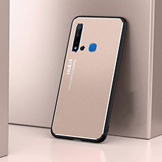 Coque Luxe Aluminum Metal Housse Etui T02 pour Huawei P20 Lite (2019) Or
