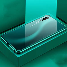 Coque Luxe Aluminum Metal Housse Etui T02 pour Huawei P20 Vert