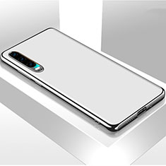 Coque Luxe Aluminum Metal Housse Etui T02 pour Huawei P30 Blanc