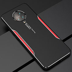 Coque Luxe Aluminum Metal Housse Etui T02 pour Xiaomi Poco F2 Pro Rouge