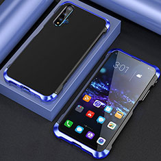 Coque Luxe Aluminum Metal Housse Etui T03 pour Huawei Honor 20 Bleu