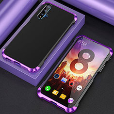 Coque Luxe Aluminum Metal Housse Etui T03 pour Huawei Honor 20 Violet