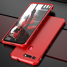 Coque Luxe Aluminum Metal Housse Etui T03 pour Huawei Honor V20 Rouge