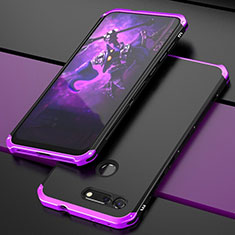 Coque Luxe Aluminum Metal Housse Etui T03 pour Huawei Honor V20 Violet