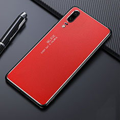 Coque Luxe Aluminum Metal Housse Etui T03 pour Huawei P20 Rouge