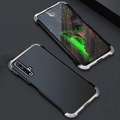 Coque Luxe Aluminum Metal Housse Etui T05 pour Huawei Honor 20S Argent