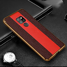 Coque Luxe Aluminum Metal Housse Etui T05 pour Huawei Mate 20 Marron