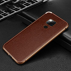 Coque Luxe Aluminum Metal Housse Etui T08 pour Huawei Mate 20 X 5G Marron