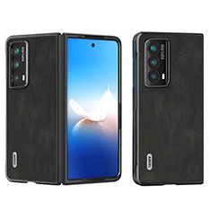 Coque Luxe Cuir et Plastique Housse Etui Mat AD1 pour Huawei Honor Magic Vs2 5G Noir