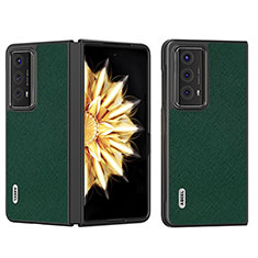 Coque Luxe Cuir et Plastique Housse Etui Mat B01H pour Huawei Honor Magic V2 Ultimate 5G Vert